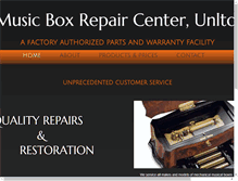 Tablet Screenshot of musicboxrepaircenter.com